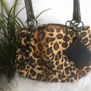 Kathy Van Zeeland cheetah handbag